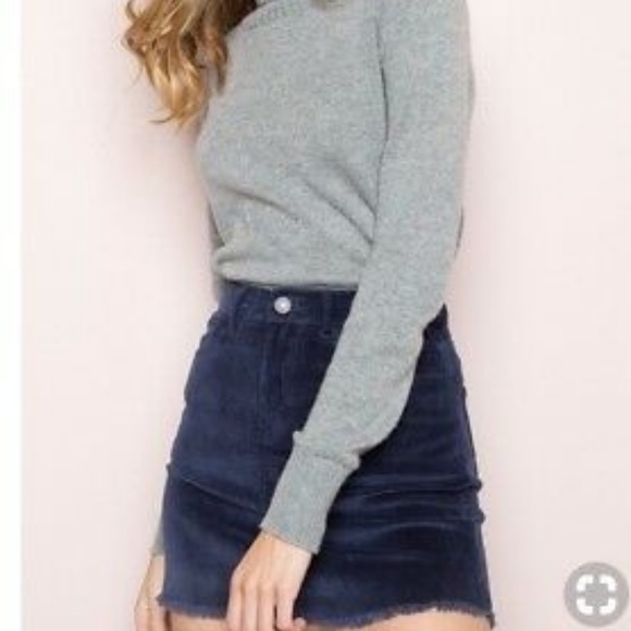 Brandy Melville Dresses & Skirts - NWT Brandy Melville Navy Corduroy A-line Skirt